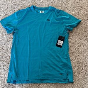 Rabbit Men’s Small Algiers Blue UPF Tee SS